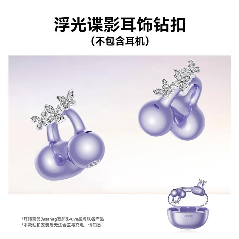 SANAG S6S Nova Накладные на ухо Украшения для гарнитуры с стразами