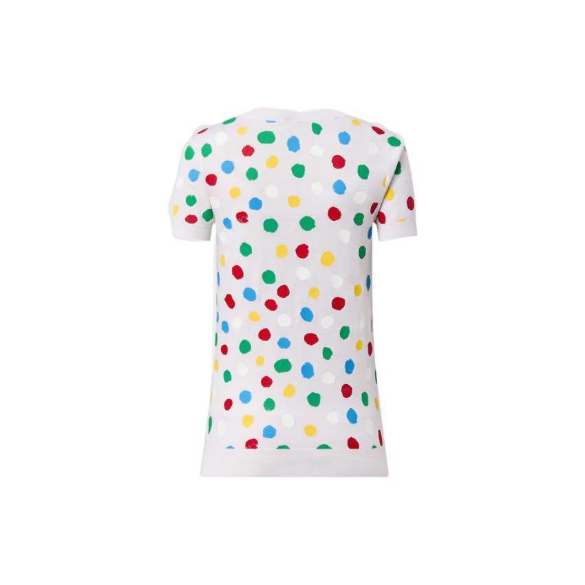 Louis Vuitton X Yayoi Kusama Весна/Лето 23 Кашемировый свитер Женский Белый 1AB886