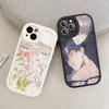 Чехол для телефона Аниме «Дерево без корней» Для iPhone 16 15 14 13 12 11 Pro Max Plus Ударопрочный кожаный чехол