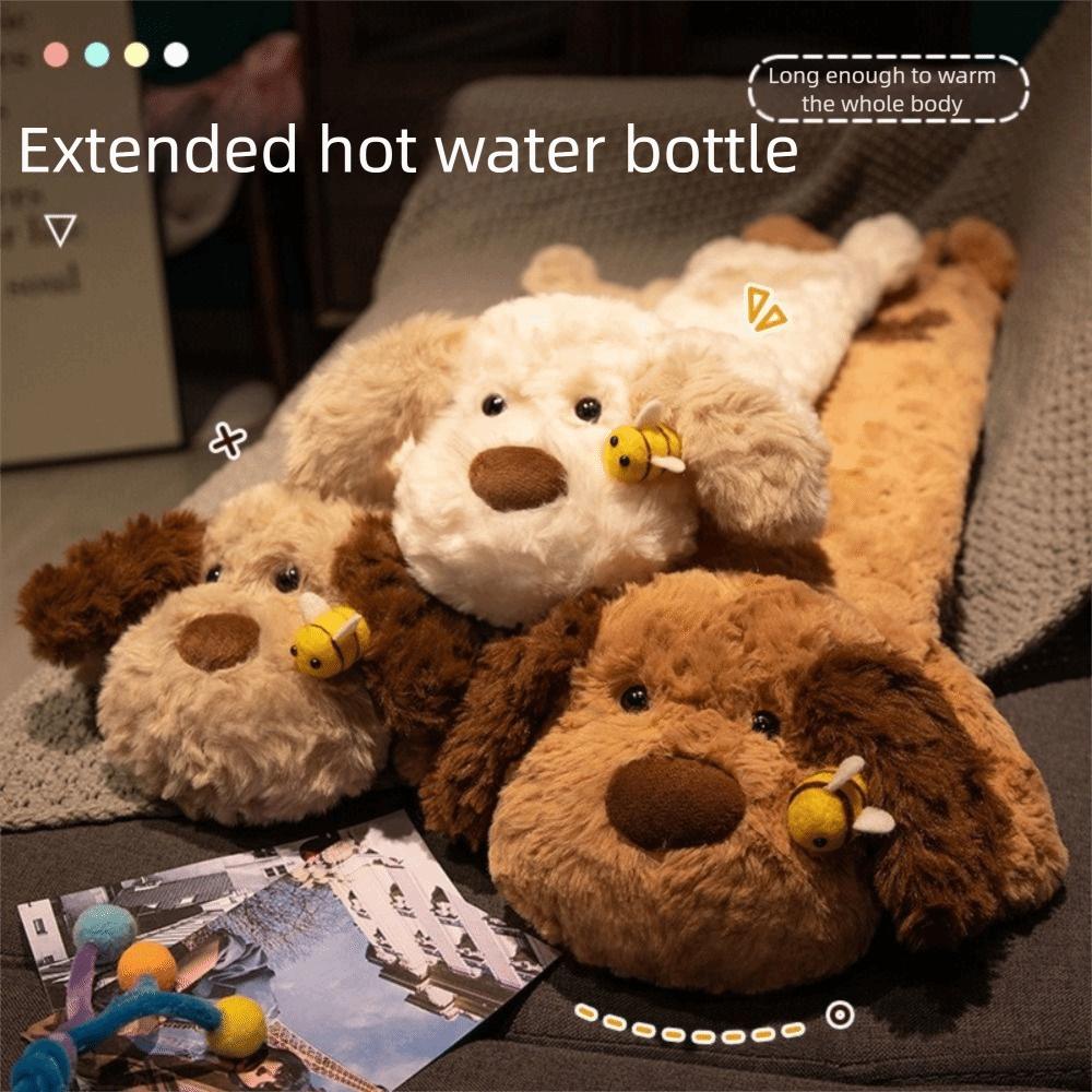 Extra Long Hot Water Bag Cartoon Water Injection Bag Cute Plush Warmer  Home