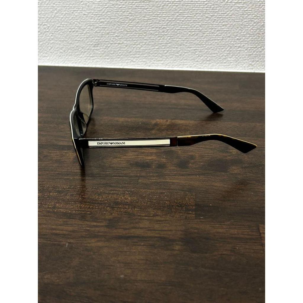 Used Emporio Armani glasses case with glasses wipe