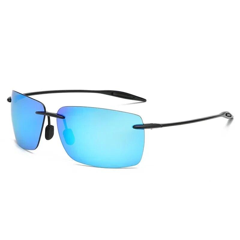 Classic Sports Rimless Sunglasses Men Women Men Driving Golf Rectangular Ultra Light Frame Sunglasses UV400 De Sol Gafas De Sol