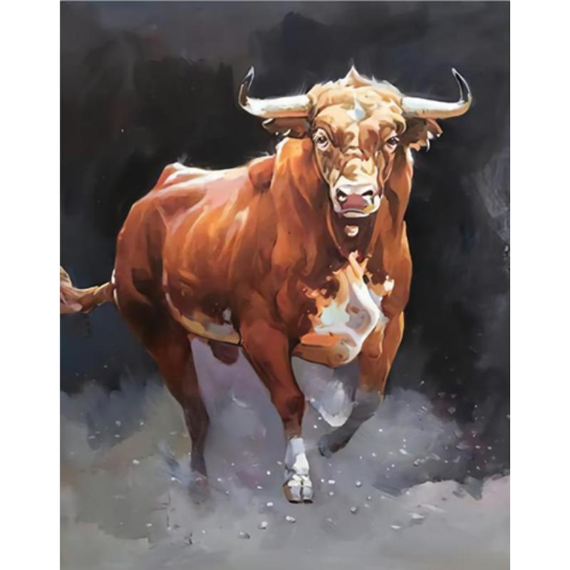Абстрактные животные Картина на холсте Настенное искусство Красочные коровы Постеры и принты Современная гостиная Украшение дома Картины без рамки