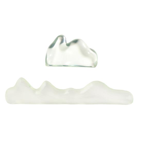 2 Pcs Gel Wrist Rest Set Clear Wrist Pad for Keyboard with Mouse Wrist Rest Ergonomic Hand Wrist Support Pad for Computer Laptop Office Gaming