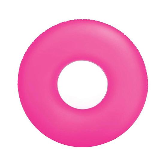 Swimming Ring Inflatable Leakproof Fluorescent Light Neon Light Portable Pool Swim Ring Summer