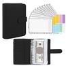 Money Saving Binder with Spending Budget Sheet Money Envelopes Hidden Compartments PVC Waterproof A6 Budget Binder Budget Planner Book