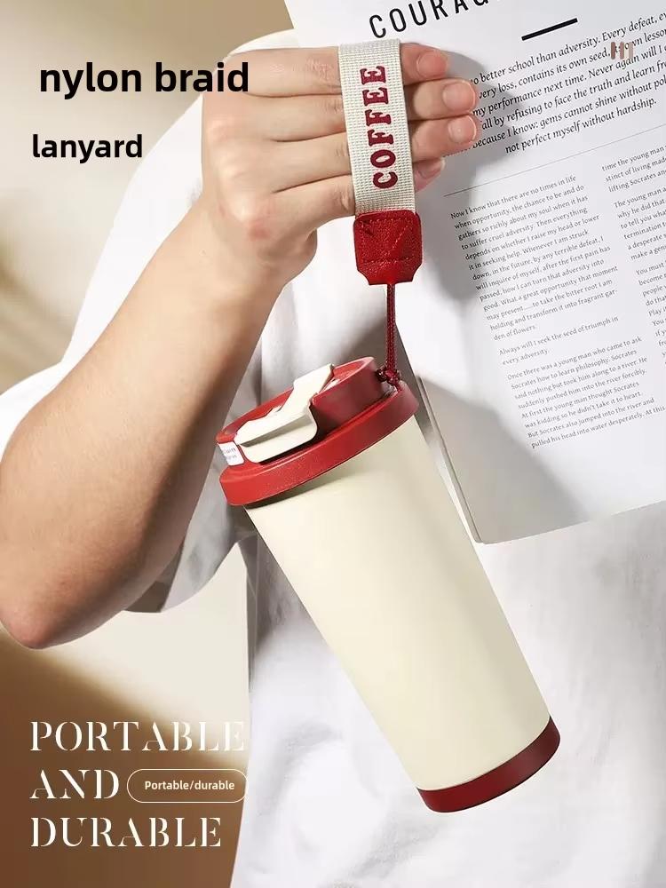 High-Value Women's 316 Stainless Steel Insulated Coffee Cup, Portable Car Large Capacity Water Bottle,Casual Style