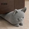 Прочный дверной клин для деревянных полов, 3D-печатный милый кошачий дверной стопор, Нескользящий мультяшный держатель, Защита пола от царапин, Декоративный стопор для дерева