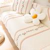 Pure Cotton Sofa Cushion Case, Pastoral Washed Towel, Modern Minimalist Cover, Non-Slip, Four Seasons