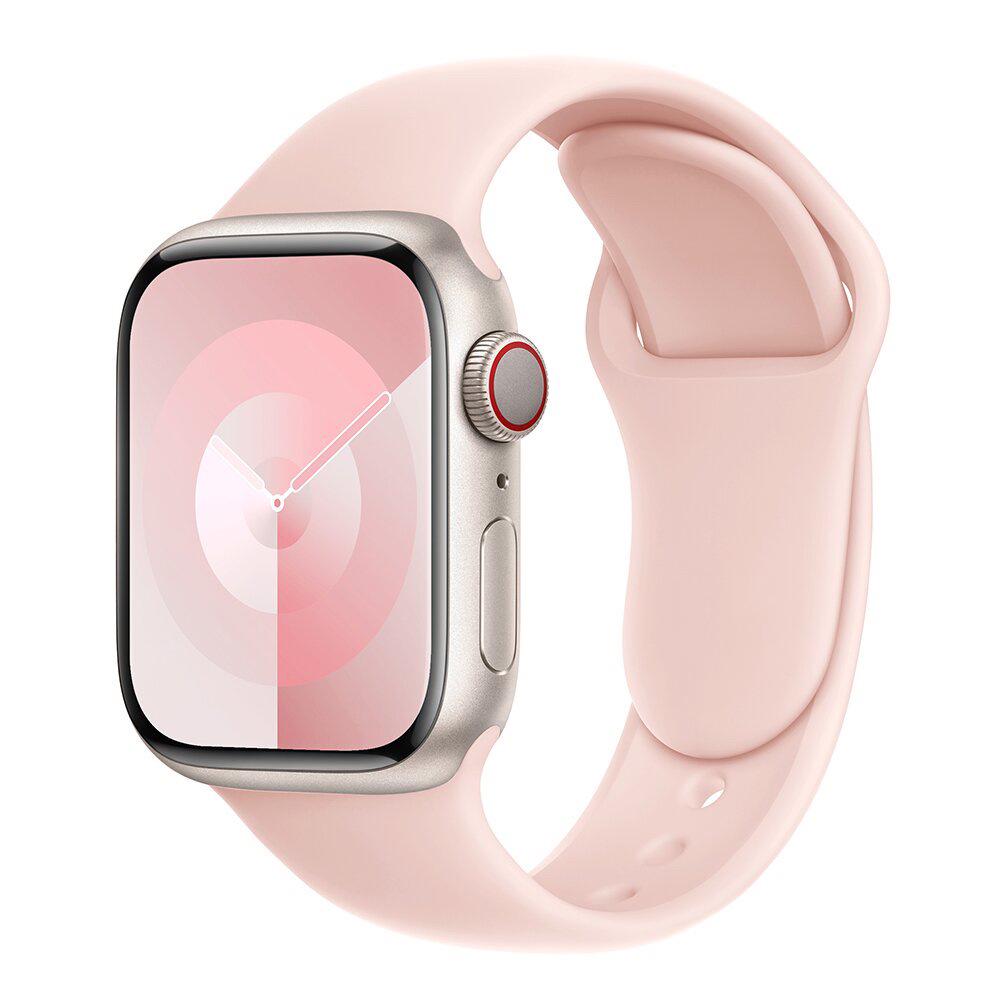 Классический сплошной силиконовый ремешок Apple для iWatch 9/Ultra – Прочный однотонный ремешок