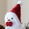 Фестивальная пара птиц в шапке Санты Мягкие пенопластовые украшения для праздничной елки и домашнего декора