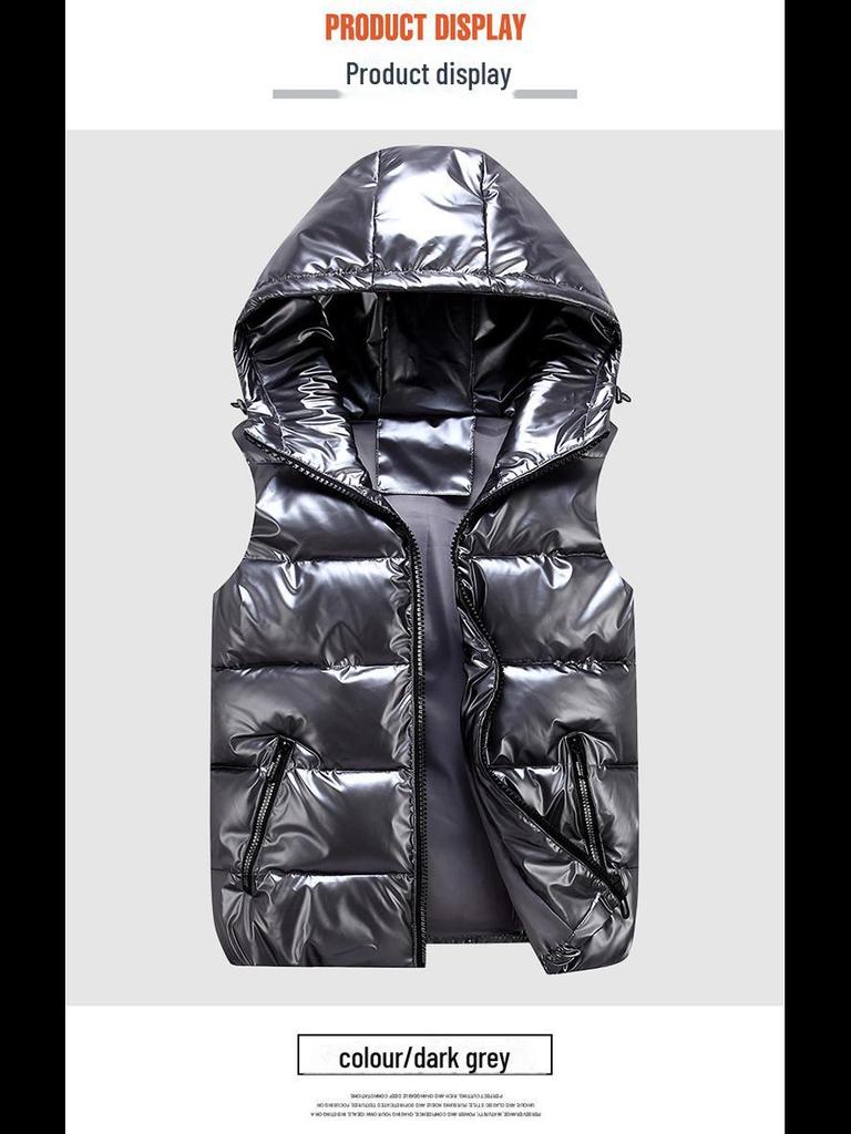 Matching Parent-Child Cotton Vest: Winter Shiny Waistcoat, Garden Uniform, Workwear, Class Uniform with Logo Printing