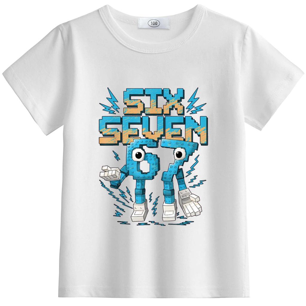 Available: StealABrainrot Kids' Summer Round-Neck Light Short Sleeve T-shirt 63301