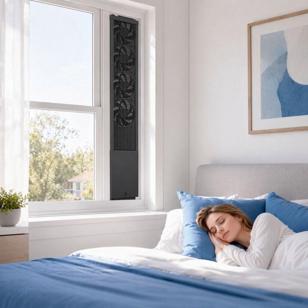 No Installation Window Exhaust Fan WiFi Remote Ventilator Fan Ventilation Fan for US Kitchen