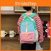 Backpack Kids Fashionable Color Block Design Large Capacity Bag Kindergarten