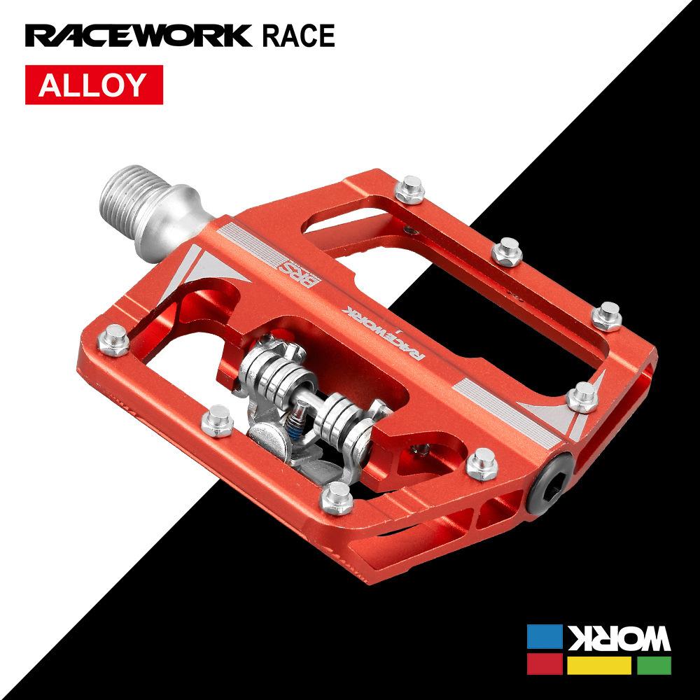 RACEWORK Велосипедные Педали Горный Велосипед Контактные Педали Легкий Высокопрочный Алюминиевый Сплав