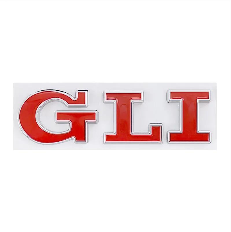 3D Metal GLI Logo Car Rear Trunk Letter Badge Decal Emblem Sticker Accessories For Volkswagen Golf Bora VW Jetta MK4 MK5 MK6 MK7 BAM1
