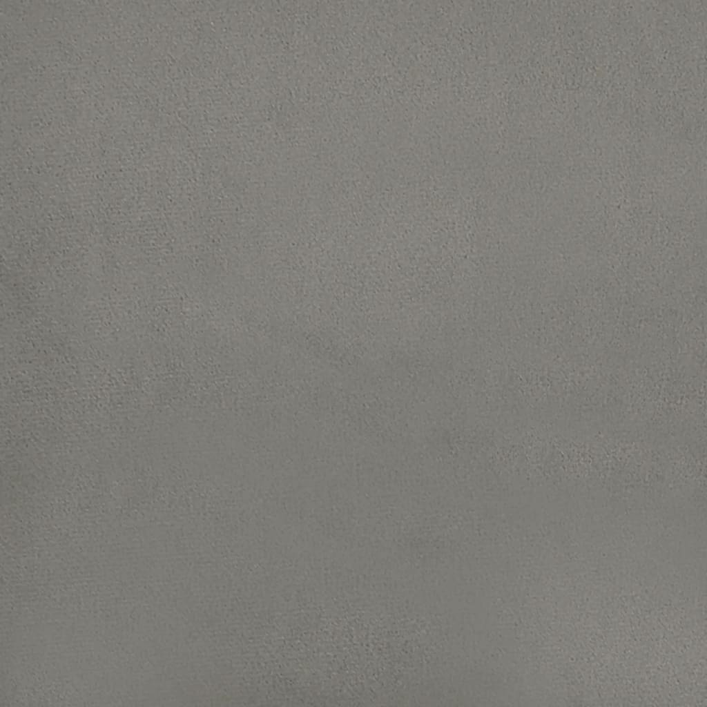 Vidaxl Rama Łóżka Bez Materaca, Jasnoszare, 90X190 Cm, Aksamitna