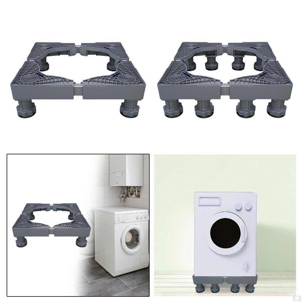 Adjustable Washing Machine Base Laundry Dryers Holder Washer Pedestal Fridge Undercarriage Stand