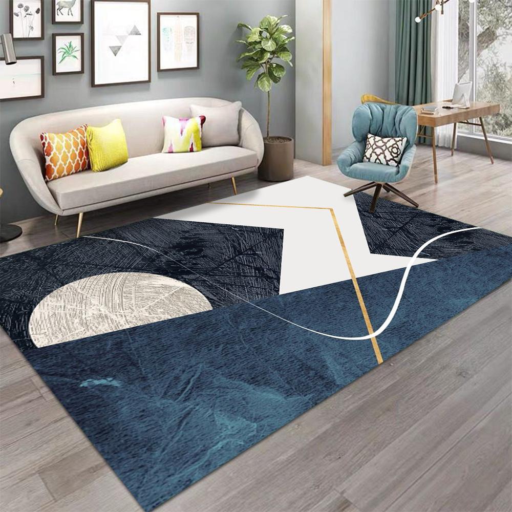 Современный абстрактный геометрический узор Ковер для детской комнаты для девочек Домашняя гостиная Детский ковер Спальня Диван Придверный коврик Напольные коврики