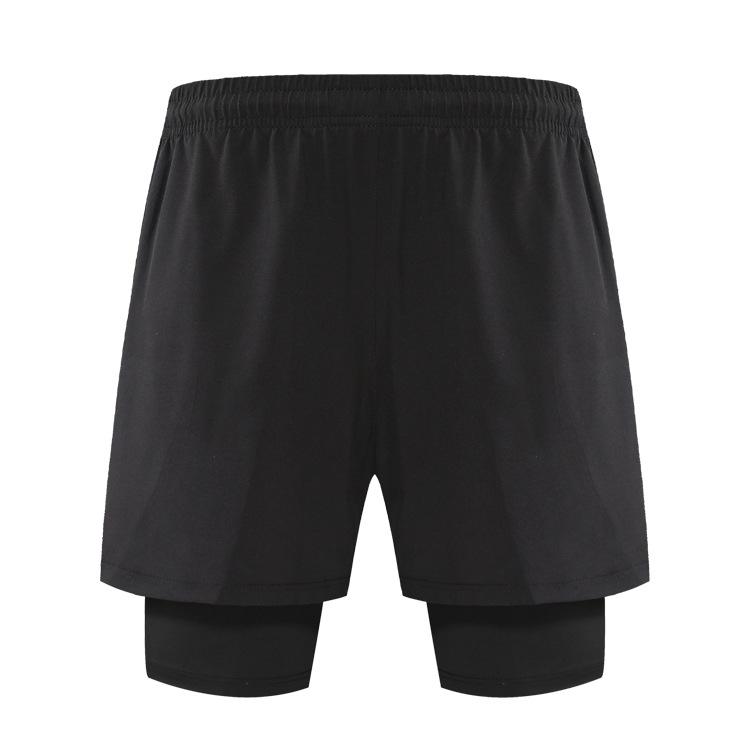 Мужские быстросохнущие летние шорты для баскетбола и бега — двухслойные, с защитой от воздействия окружающей среды, повседневная одежда для фитнеса и тренировок
