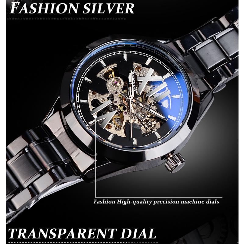 WINNER Fashion Mechanical Hollow Waterproof Automatic Mechanical Watch