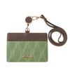 Pass Case Pass Case Pass Case Ladies with Reel Neck Strap Employee ID Case ID Card Holder Belle Series [Cleria] & [CL-18031] (Ivy Green)