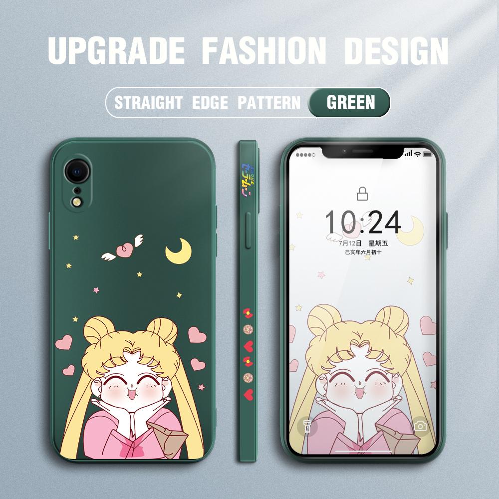 Чехол для телефона с милой девушкой из мультфильма для Redmi Xiaomi POCO Note 10 Pro 9 9A 9T 10C 8 7 11 Lite 5G X3 M3 с квадратным краем, мягкие защитные чехлы для полной камеры