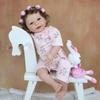 BZDOLL, 55 см, мягкая силиконовая кукла Reborn с 3D-краской, игрушка для девочки, как настоящая, 22 дюйма, улыбающаяся принцесса, Лиза Бебе, наряд, живой подарок