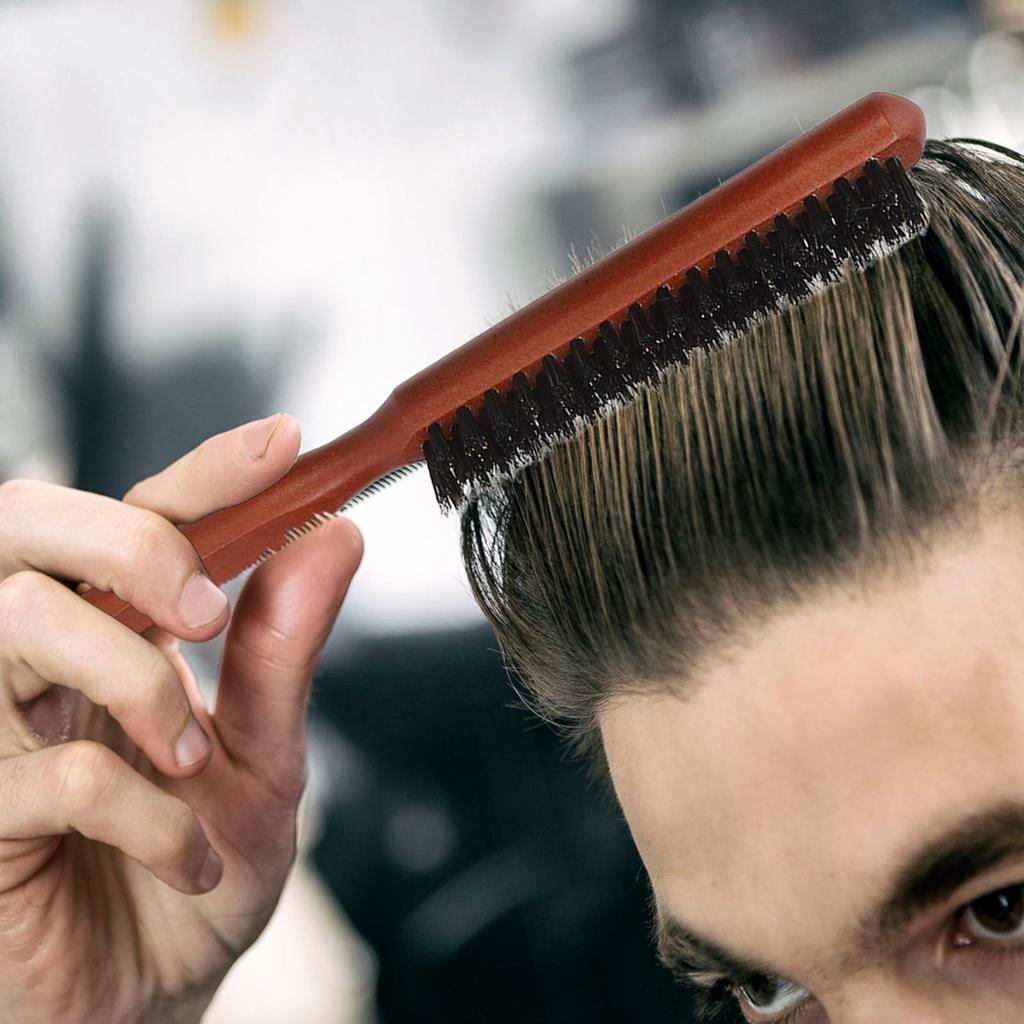 2 шт., набор расчесок для мужчин, набор расчесок с деревянной ручкой, управление вьющимися волосами, разглаживание секций волос
