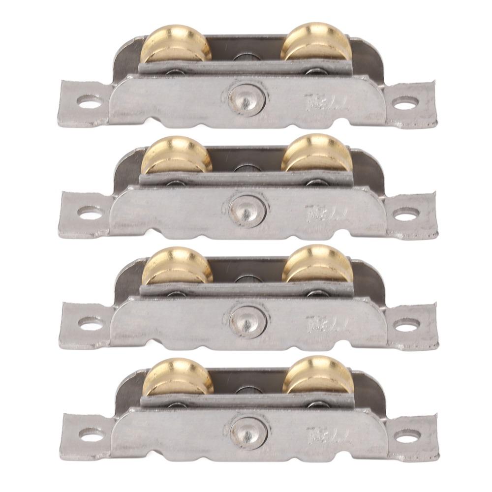 4 шт. Роликовая сборка для раздвижной патио-двери из нержавеющей стали, ролик с вогнутым колесом, для офисного использования