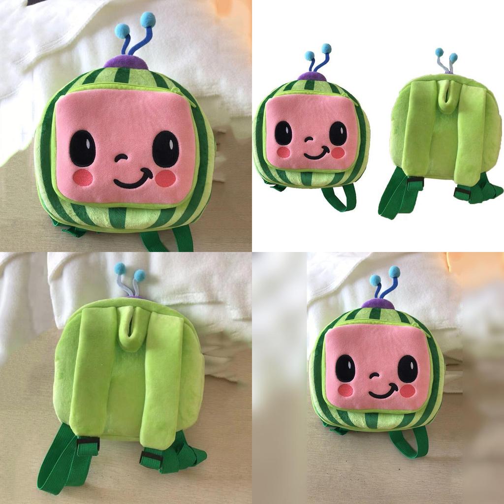 Очаровательный плюшевый рюкзак Cocomelon для детей, изготовленный из мягкого материала и имеющий милый дизайн