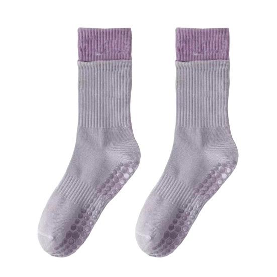 1 пара женских носков-тапочек, противоскользящие, силиконовые, посередине, без запаха, утолщенные, теплые, однотонные, высокоэластичные, впитывающие пот, не садятся