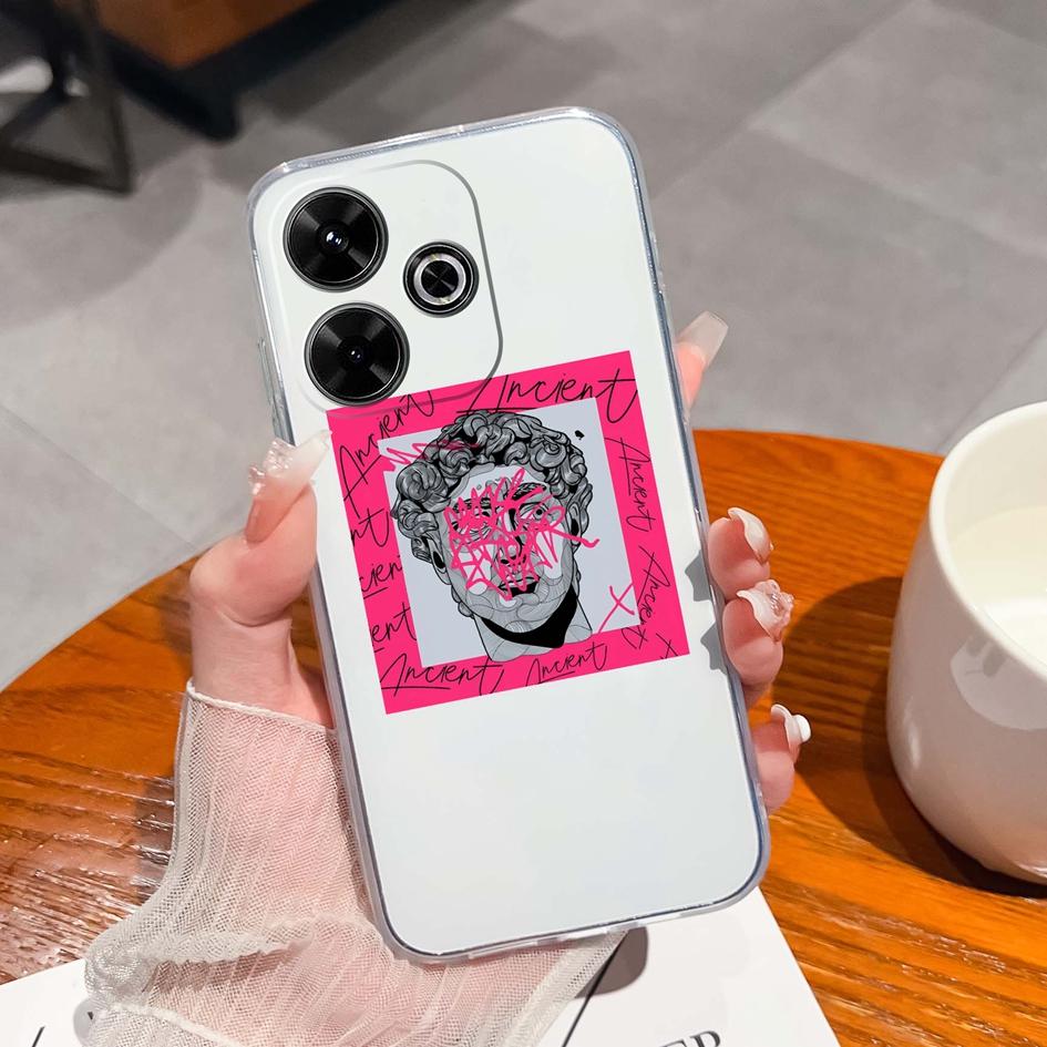 Популярный чехол Graffiti Butterfly для Xiaomi Redmi 13 13C 14C A3 Note 13 Pro K70E K60 Ultra, новый чехол, мягкий силиконовый, устойчивый к падениям, прозрачный чехол для телефона Redmi