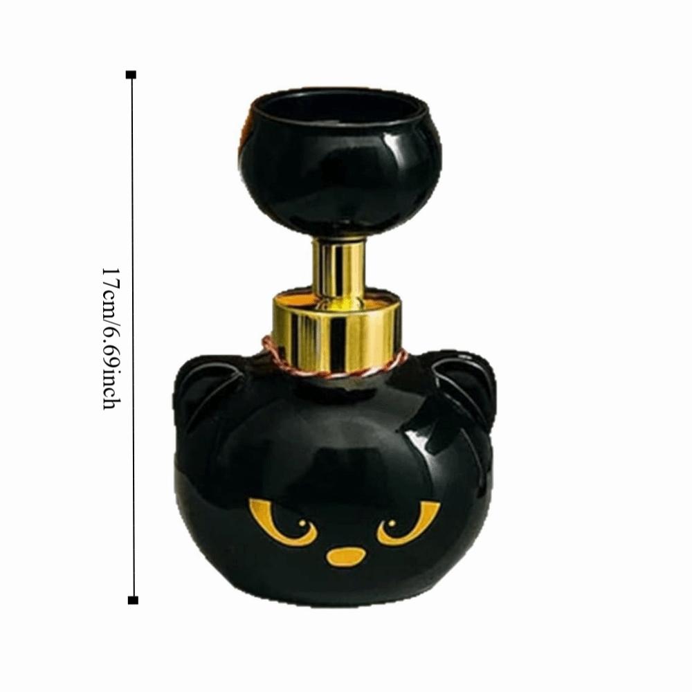 400ml Cat Paw Foam Soap Dispenser Refillable Container Modern Black Kitten Hand Children Plastic Pressing Type Head Bottling