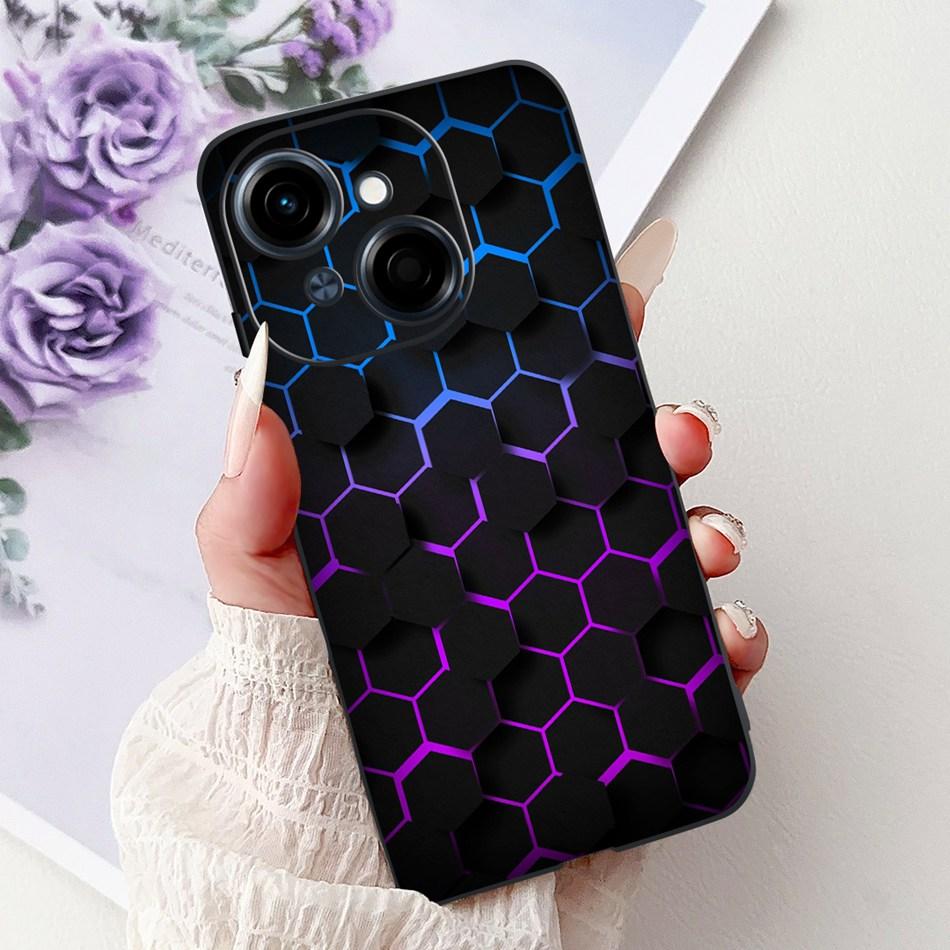 Для Tecno Spark Go 1 Модный Крутой Узор Чехол Для Телефона Для Tecno Spark Go 2025 Go1 Черный Силиконовый Мягкий Чехол