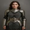 Women's Medieval Steel Cuirass Armor with Chainmail LARP Cosplay Gift