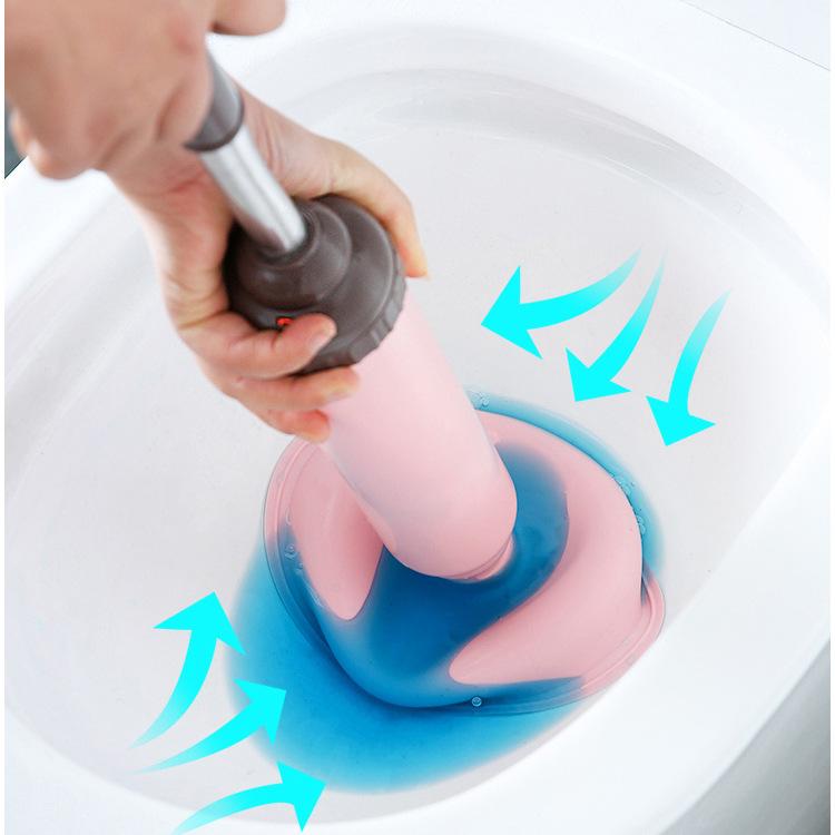 Toilet Leather Plug Household One-shot Toilet Sewer Dredging Strong Leather Suction Vacuum Pipe Dredger