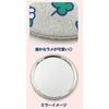 Marimo Craft Miffy Clover Pop Series Зеркало-значок, Полный рисунок, 75 мм, DBM-2856