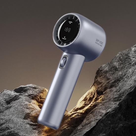 Portable Handheld Fan Adjustable Turbo Mini Fan Digital Display Battery Powered USB Rechargeable Personal Fan