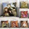 Чехол на подушку S-Spice and Wolf Декоративный для дивана Домашний Двусторонний принт Плюшевый Квадратный Чехлы для подушек Декор Подушки Чехол