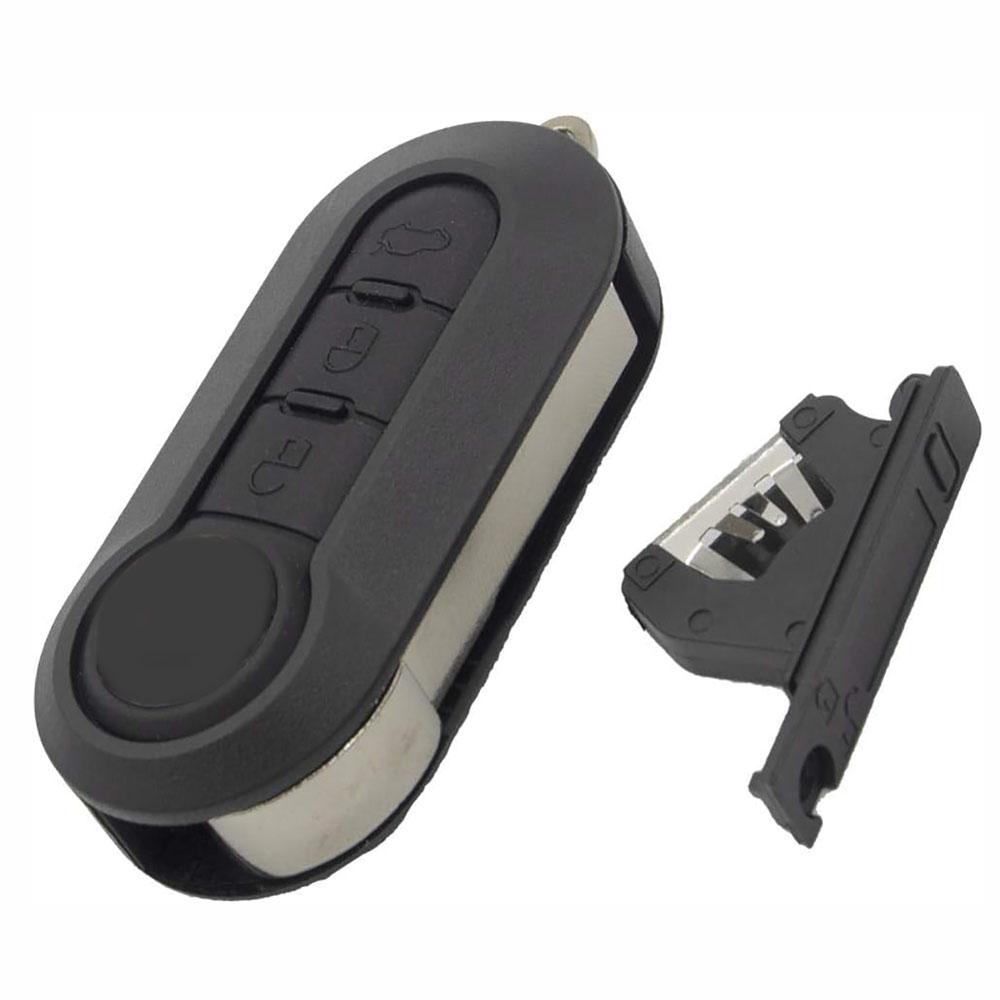3-кнопочный складной корпус ключа лезвие SIP22 для Fiat 500 Punto Fiorino Qubo Doblo