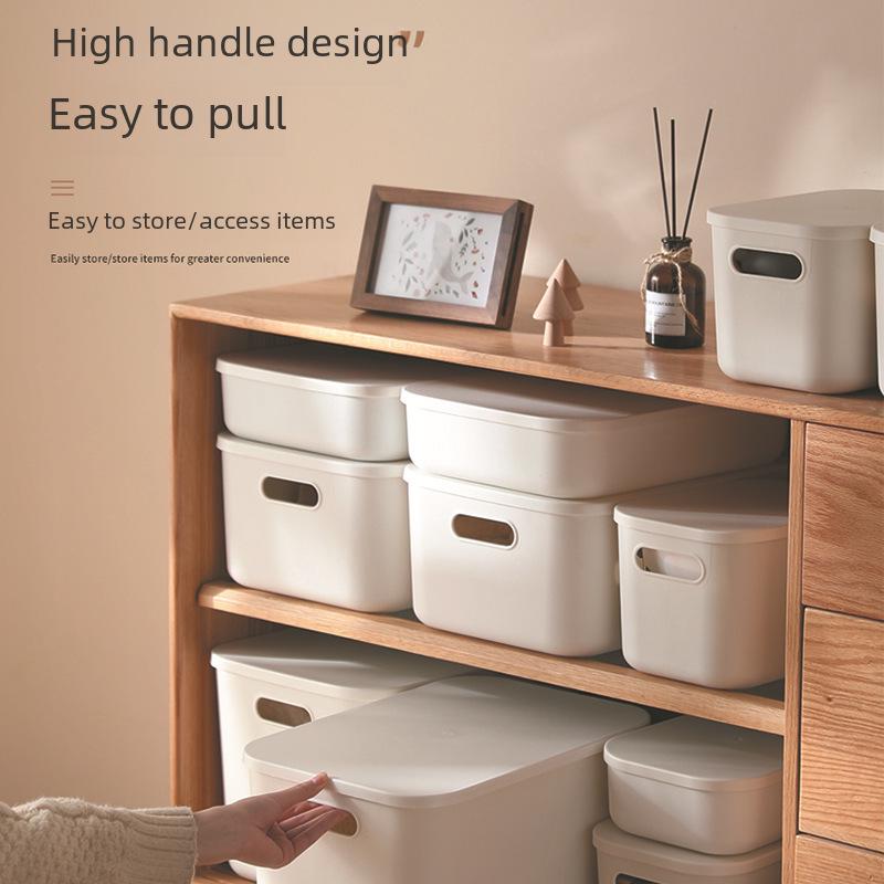 Вместительный контейнер с крышкой для хранения вещей дома, кухни, гостиной, закусок, игрушек и всякой всячины