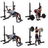 Adjustable Squat Barbell Rack Stand, Bench Press Rack for Home Gym Strength Training, Max Load 550LB, Customized