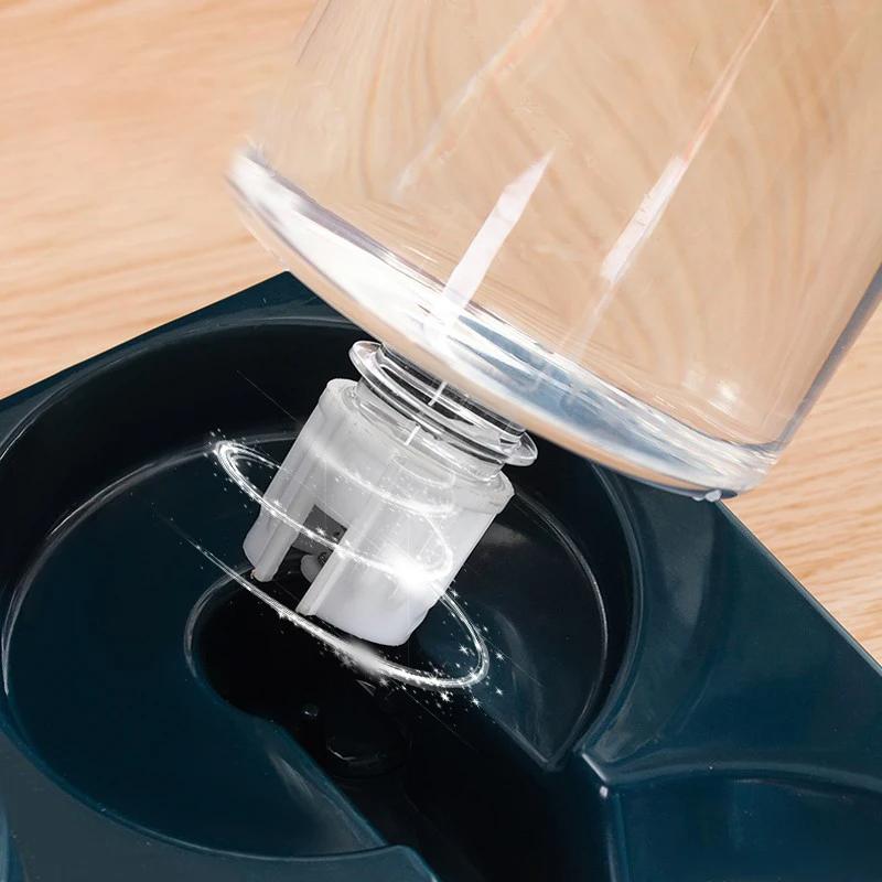 Автоматическая кормушка для домашних животных, диспенсер для воды, набор для сухого и влажного разделения, контейнер для корма для собак, фонтанчик с водой, нескользящие кормушки для кошек, товары для домашних животных