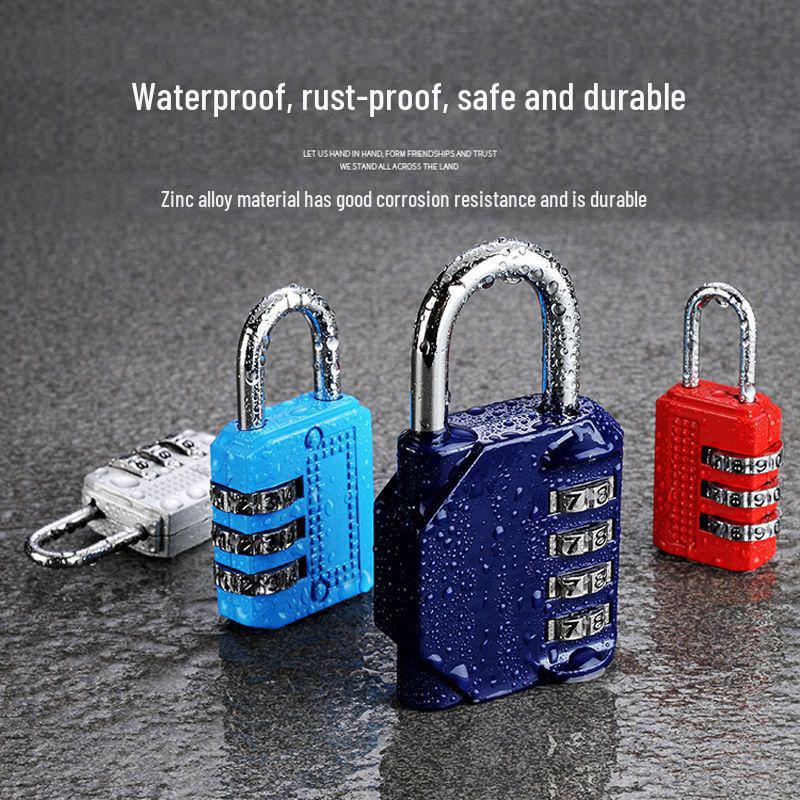 Mini Password Padlock for Gym, Cabinet, Dorm, Drawer, and Suitcase