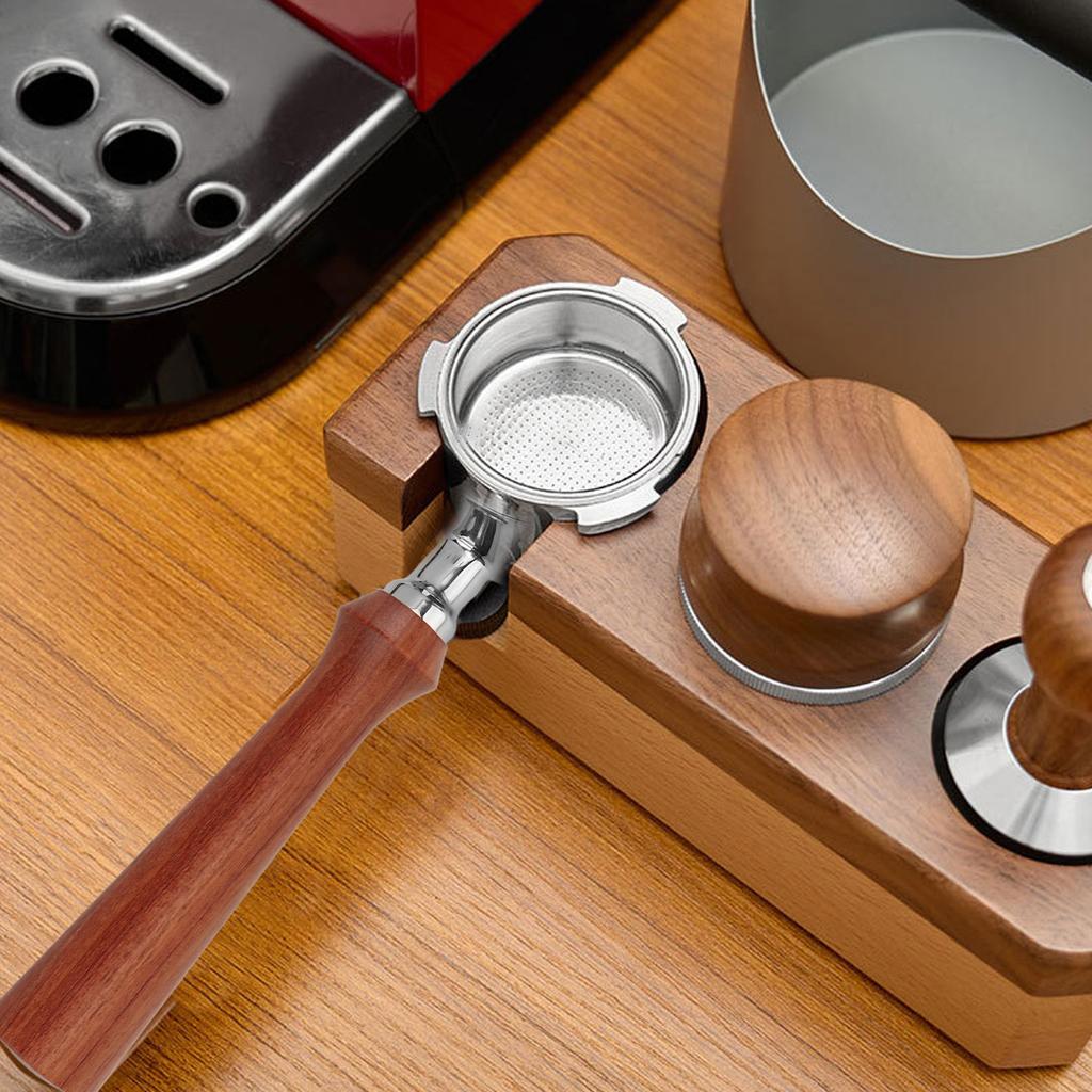 51mm Bottomless Coffee Portafilter 3 Ears Single Layer Portafilter Coffee Machine Bottomless Filter For Delonghi F Redwood