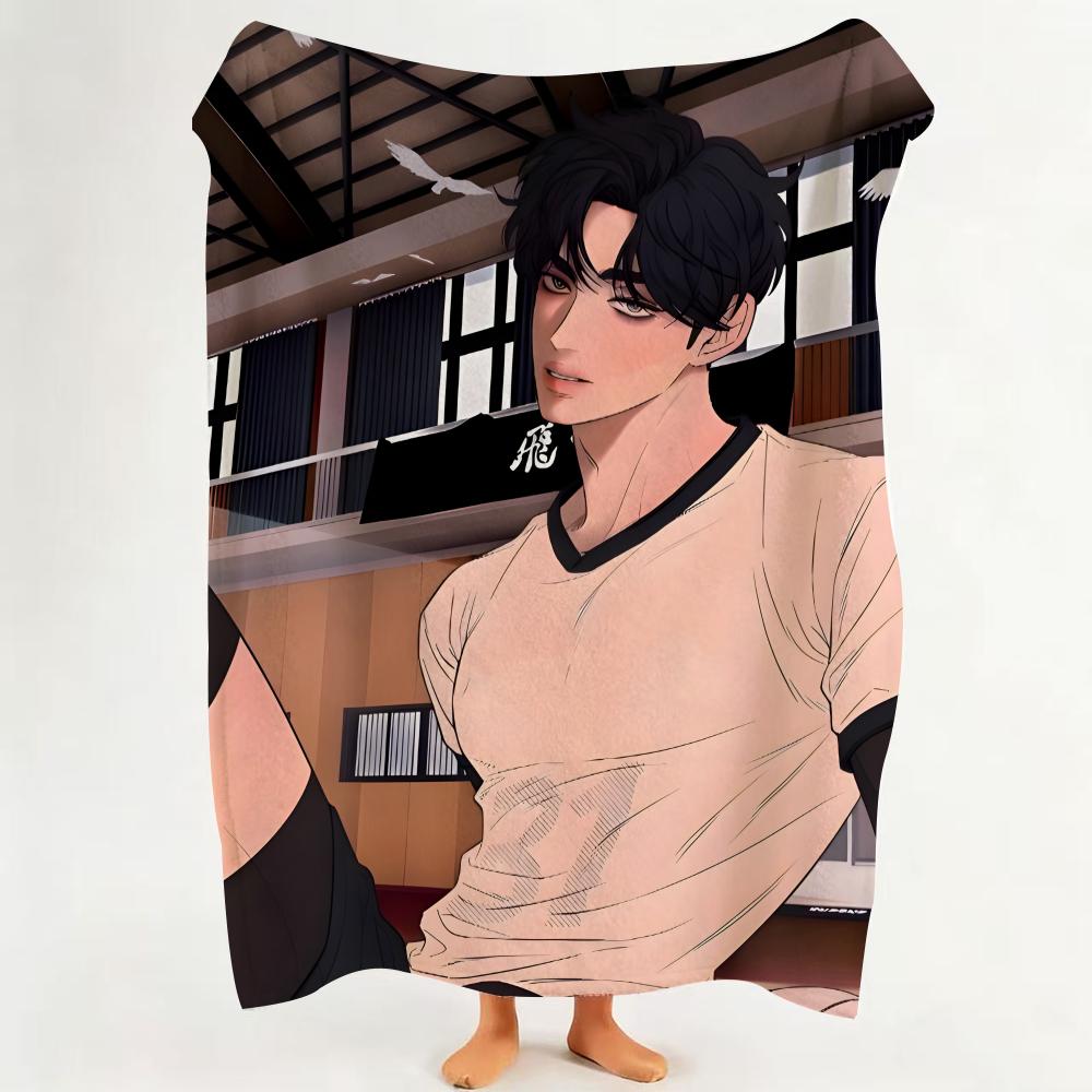 Плед Фланелевый Manhwa T True B Beauty Подходит для Дивана Гостиной Спальни