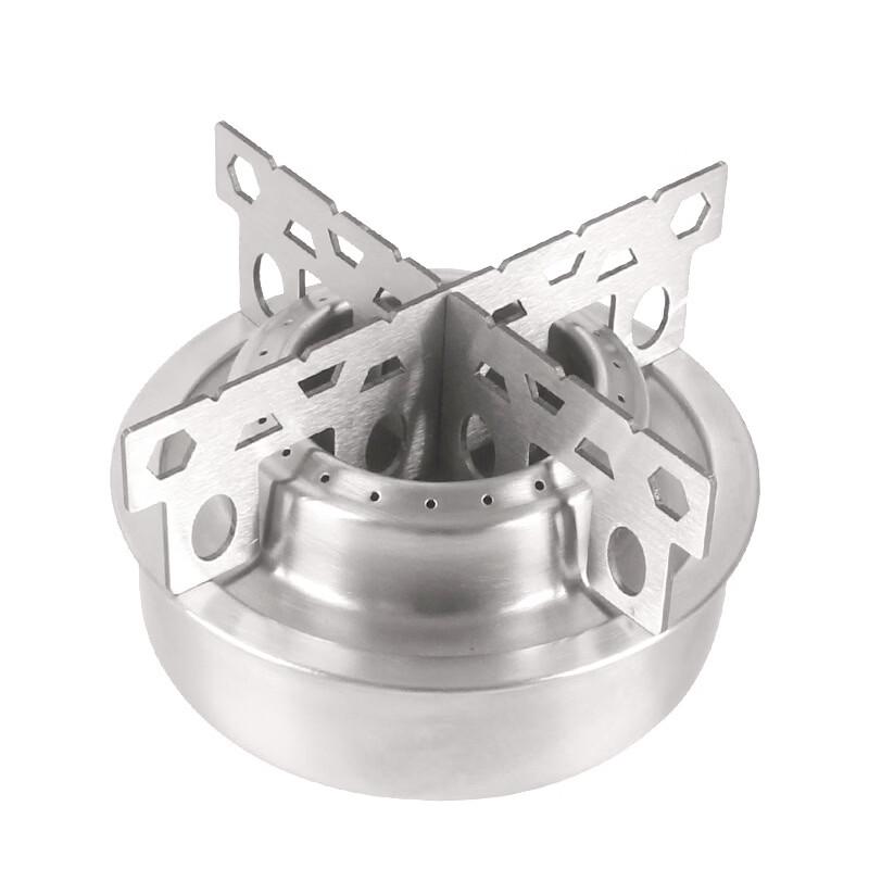 Portable Round Alcohol Stove with Stand