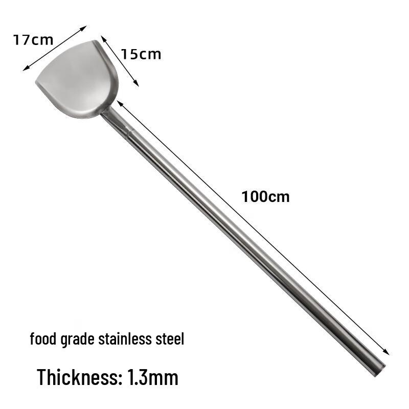 Food Grade Stainless Steel Large Wok Spatula